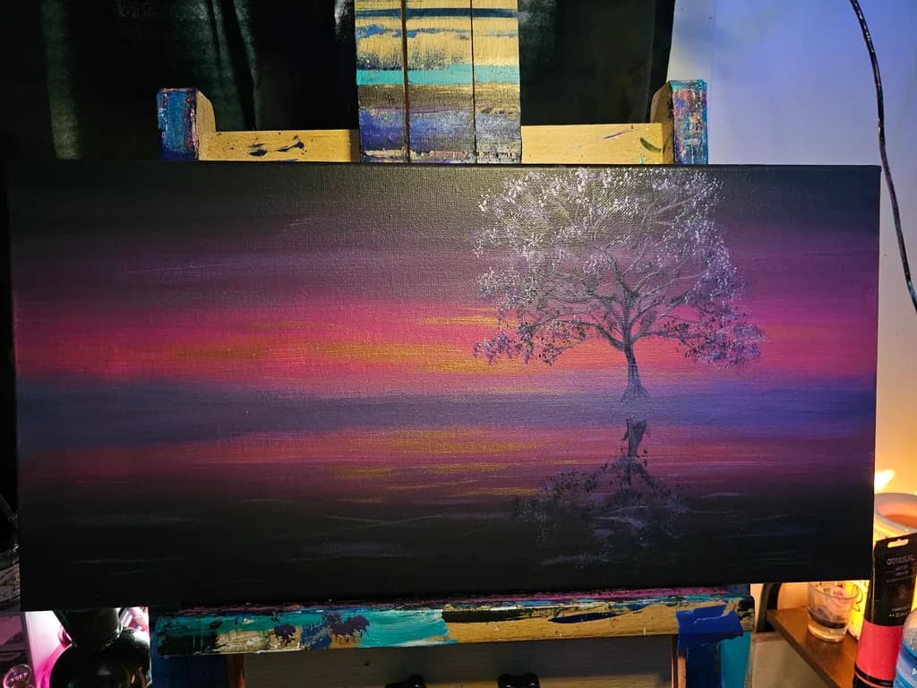 Silver Tree Reflection