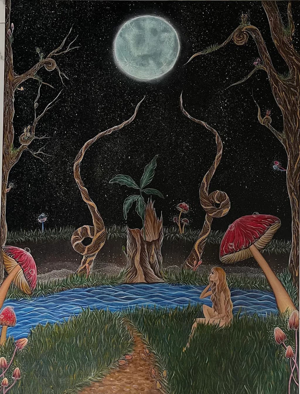 Moonlit Mushroom Glade