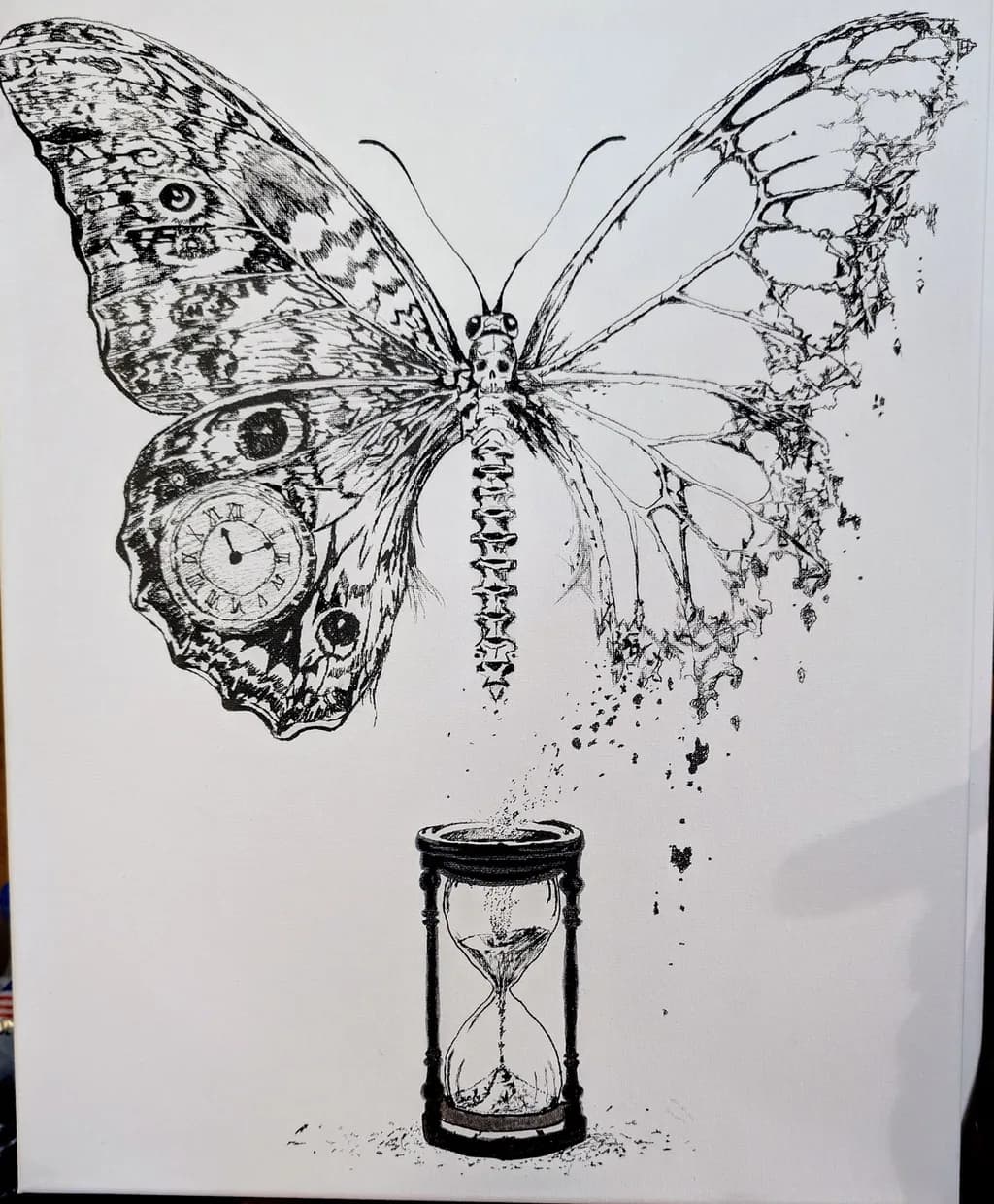 Butterfly Hourglass Time