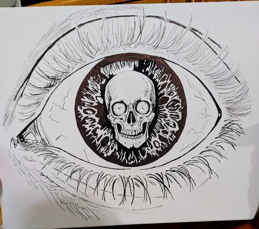 Eye Skull Reflection