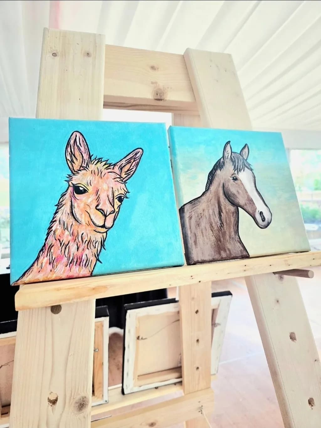Llama and Horse Portraits