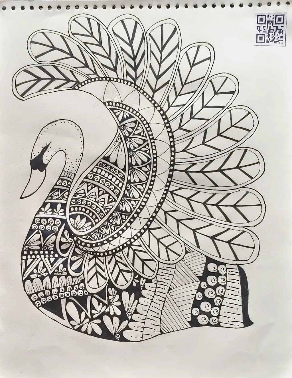 Patterned Swan