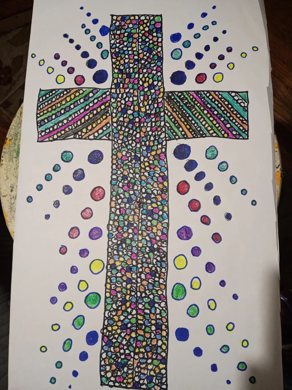 Colorful Cross Design