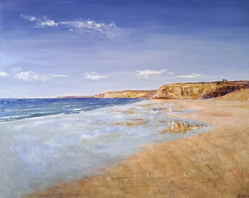 Conil Beach Oil Painting
