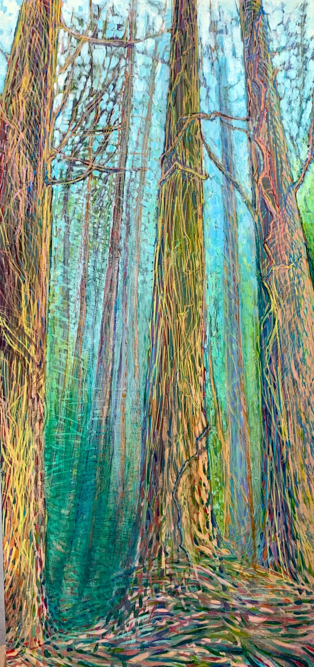 Family Forest Scene