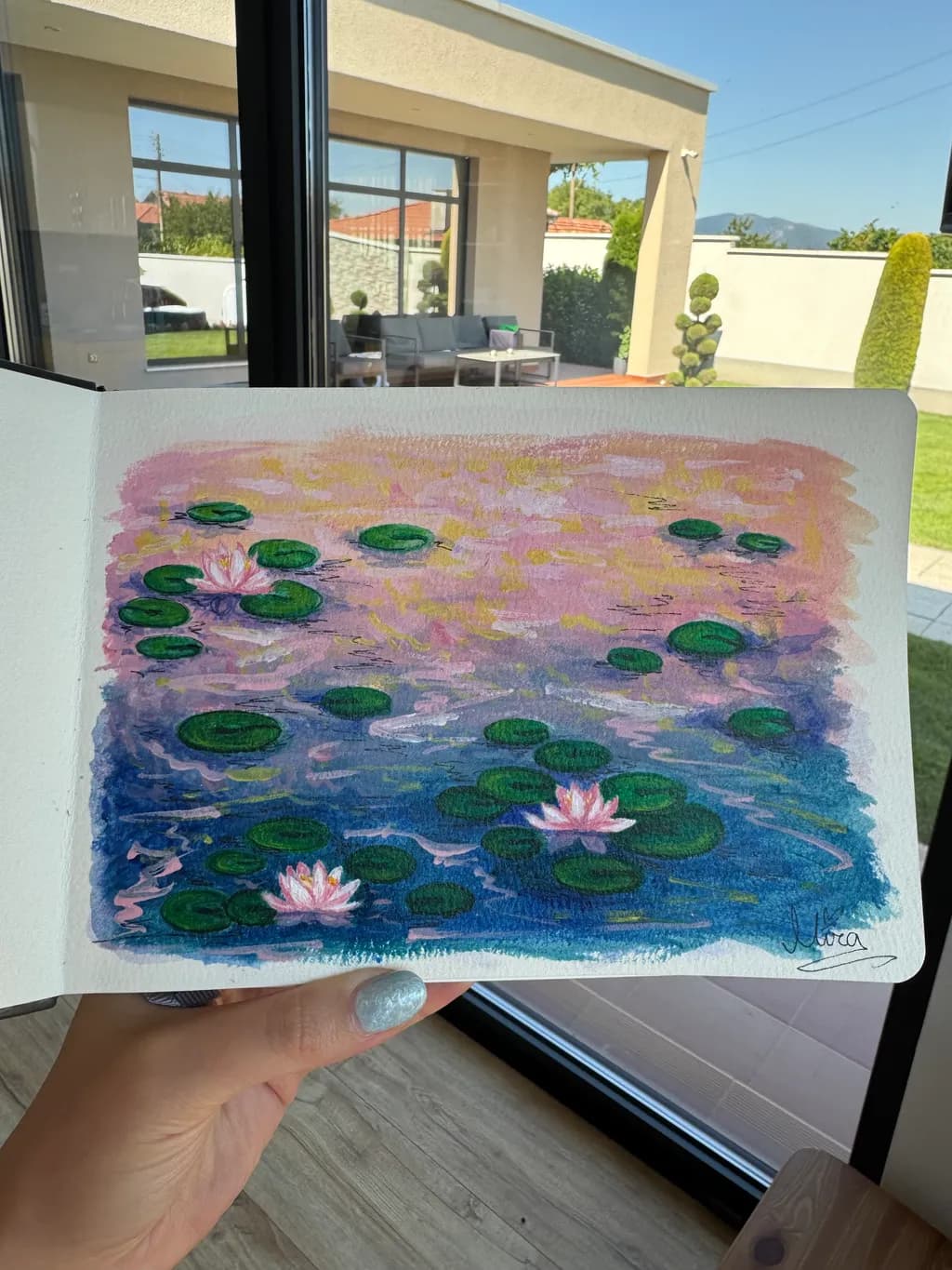 Water Lilies Reflection