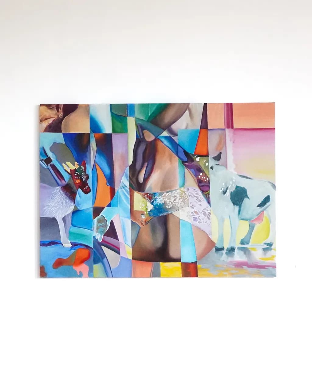 Fragmented Cow and Figure