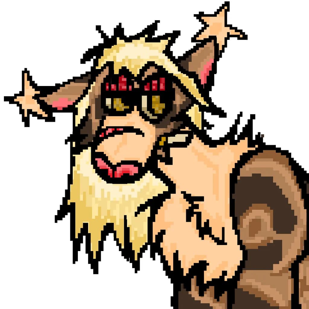 Pixelated Goat Rebel