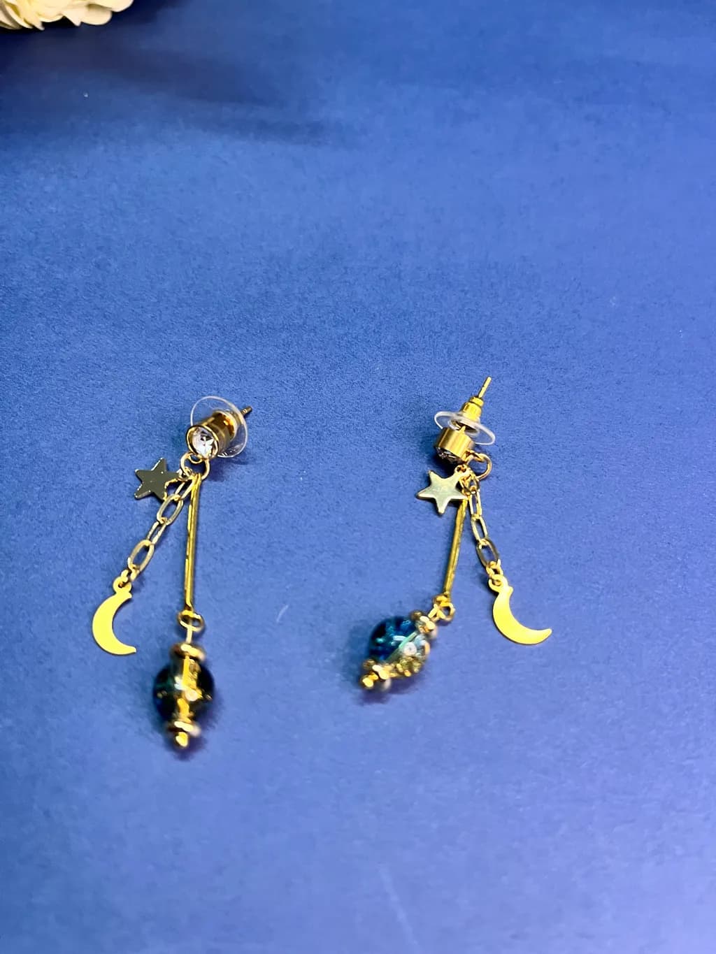 Moon and Star Earrings