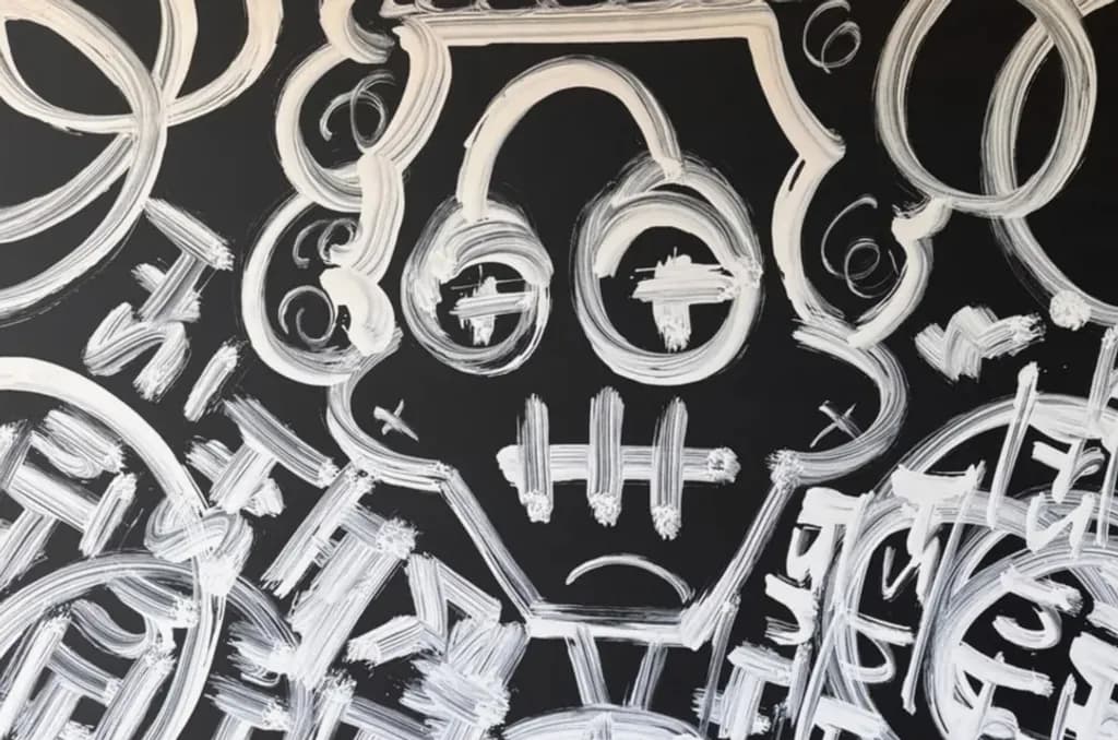 Urban Skull Graffiti