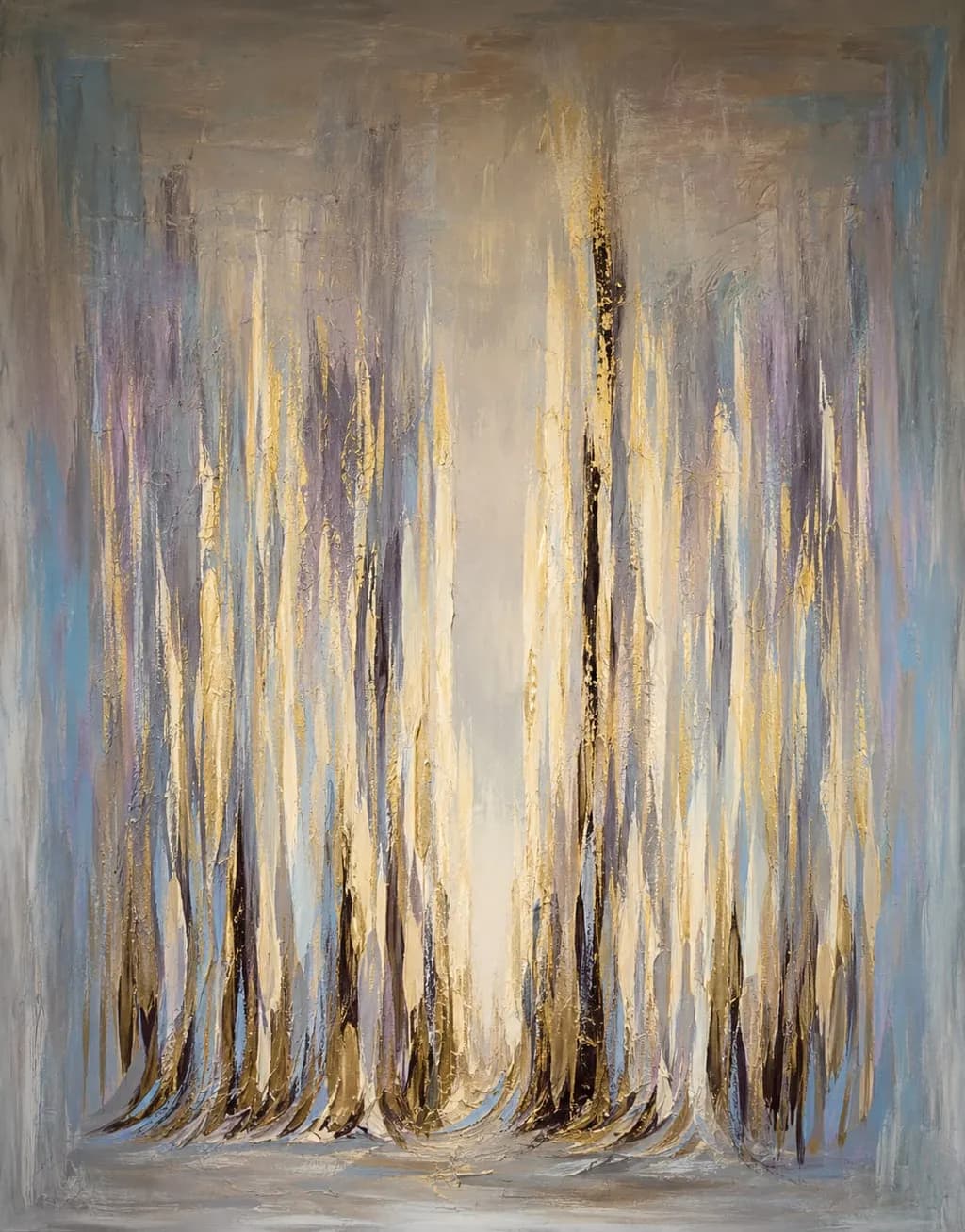 Golden Vertical Texture