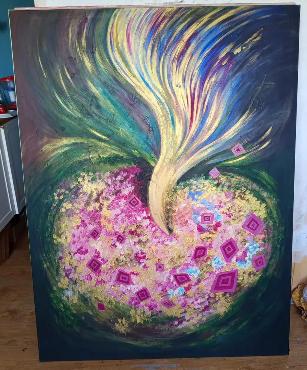 Golden Bloom Spiral