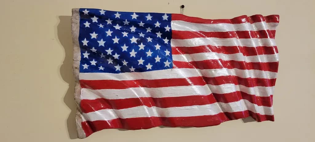 American Flag Sculpture