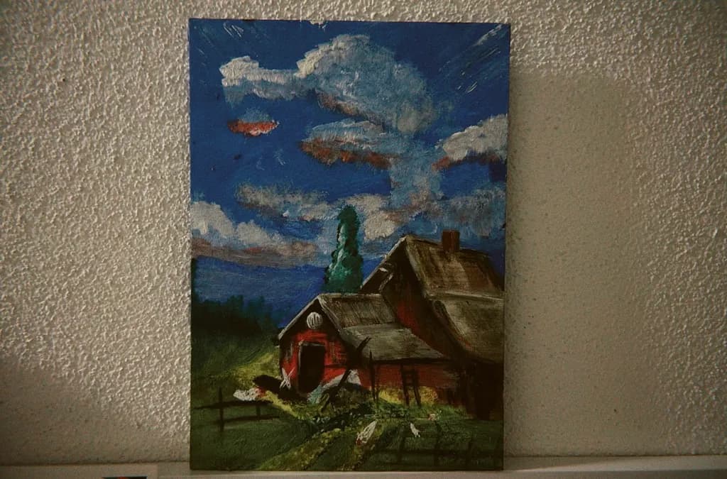 Red Barn at Dusk