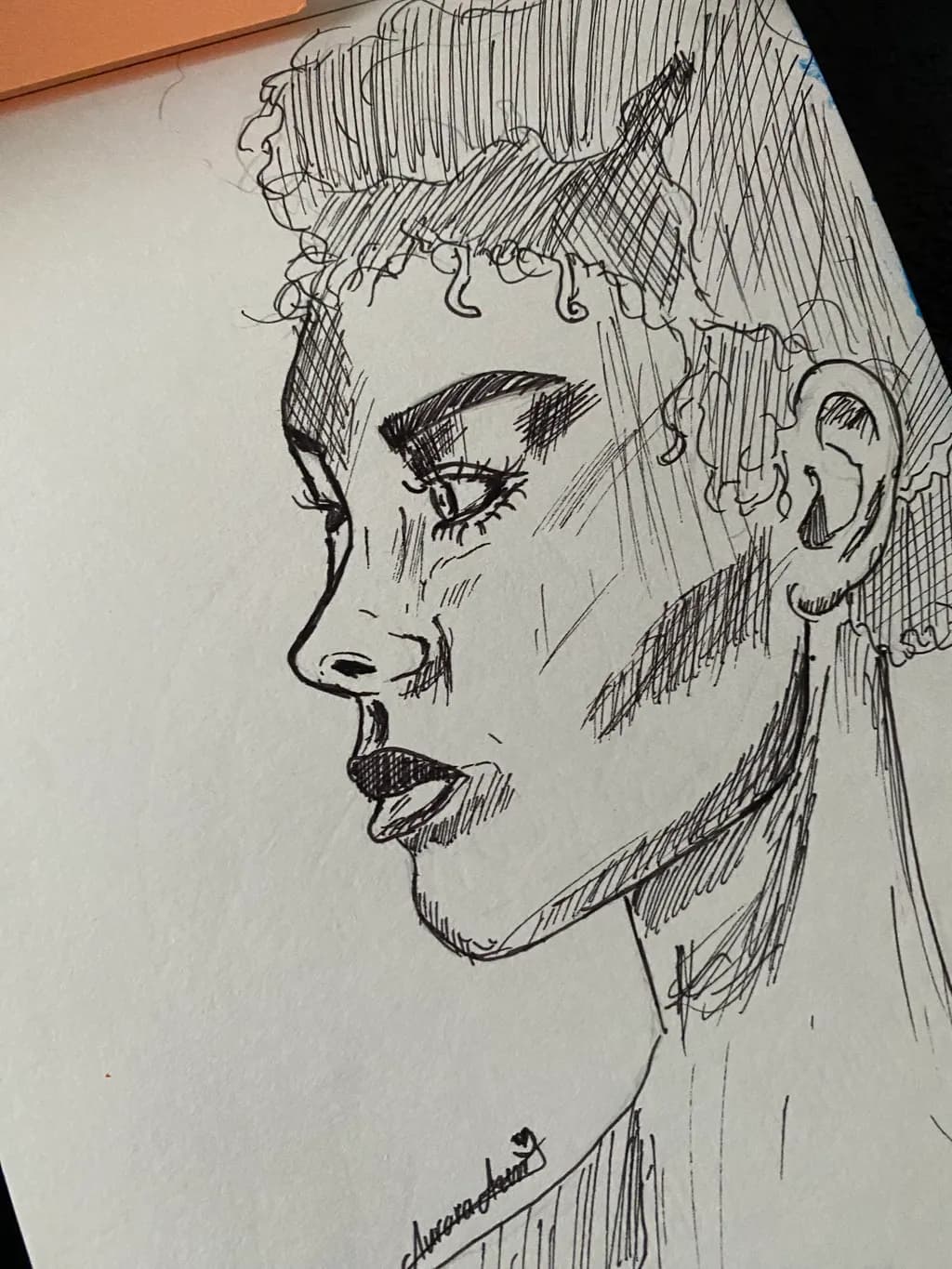 Curly Hair Portrait