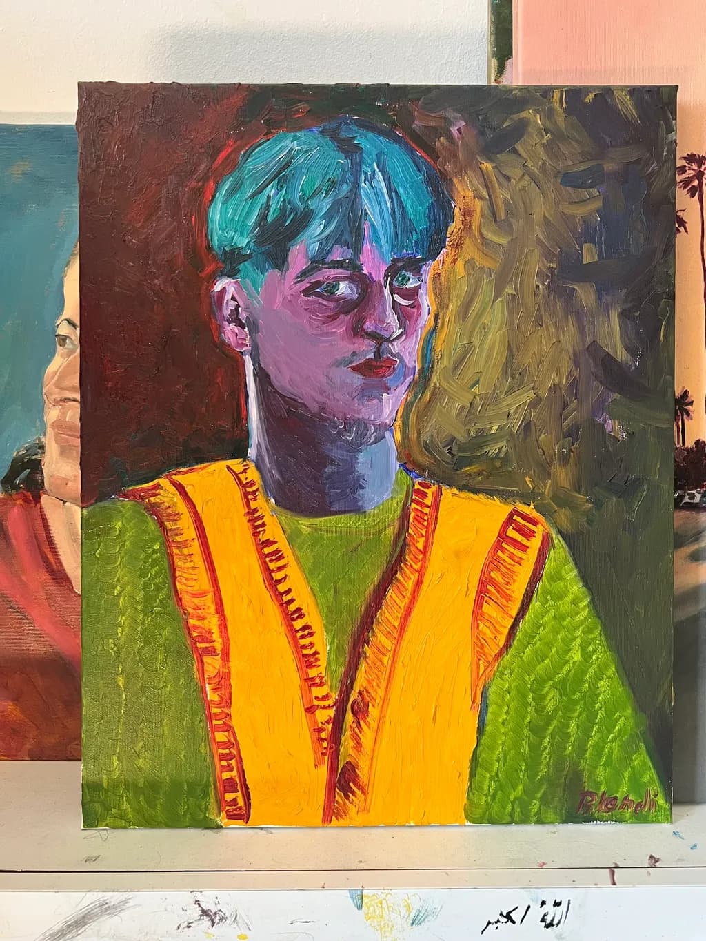 Blue-Haired Portrait