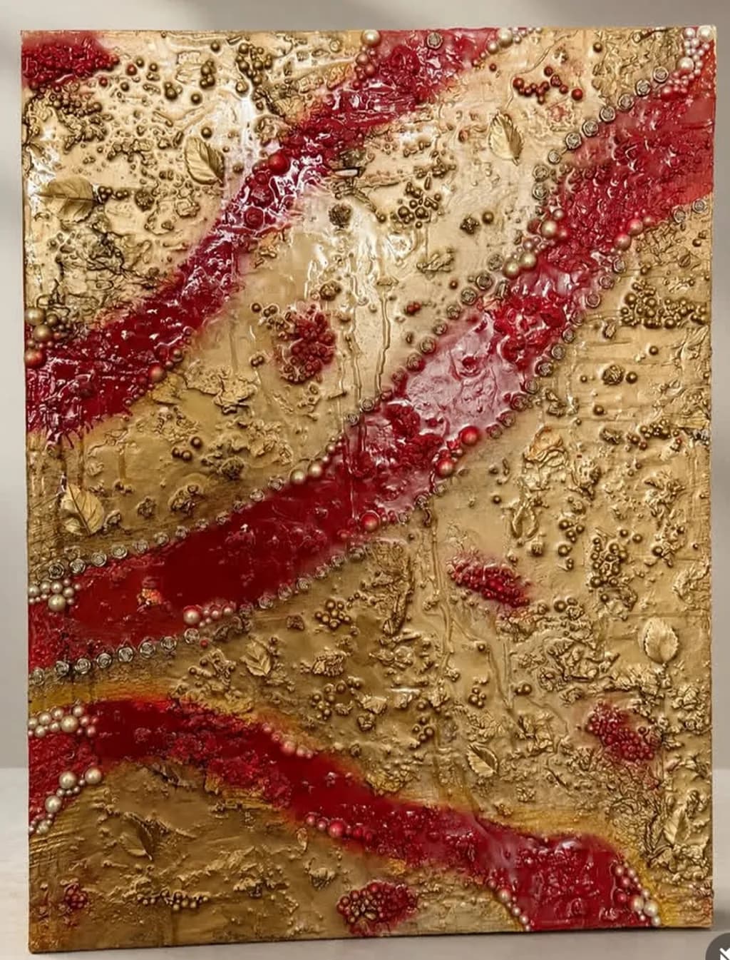 Red and Gold Texture