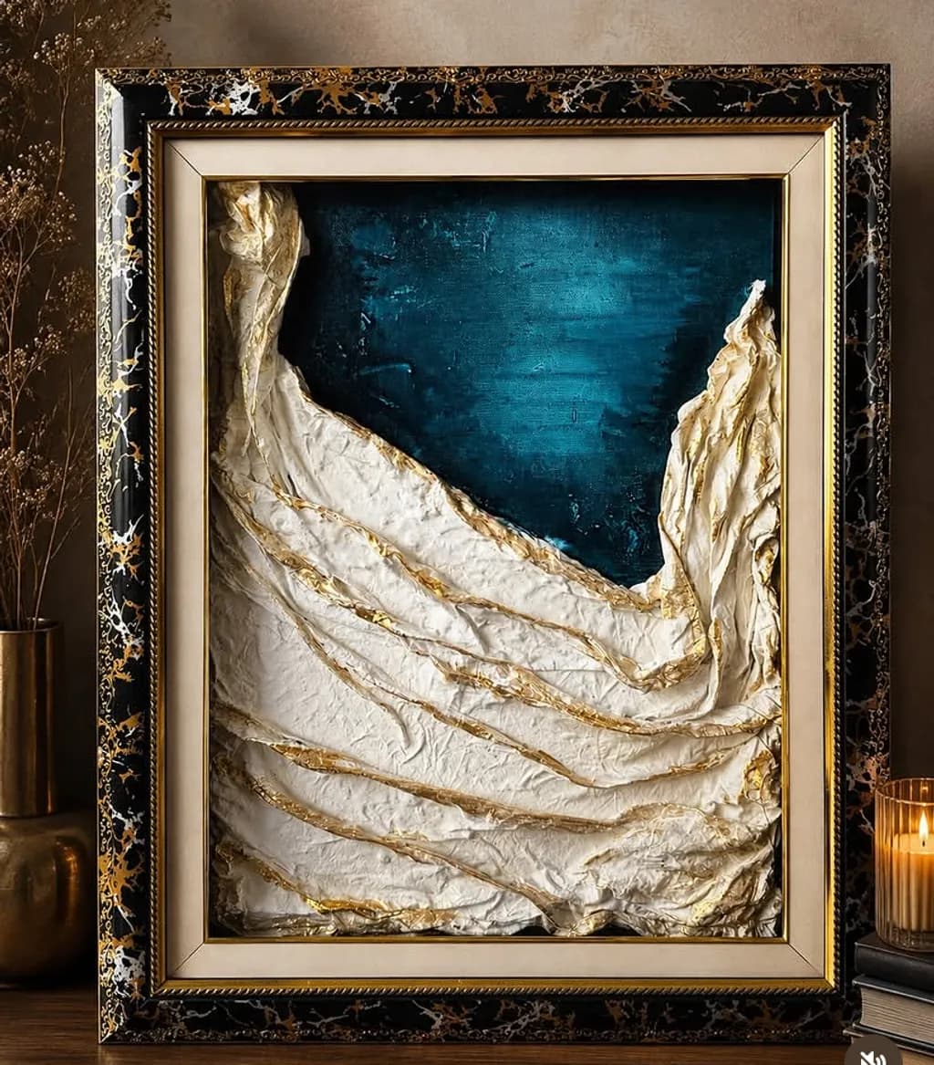 Textured Draped Fabric
