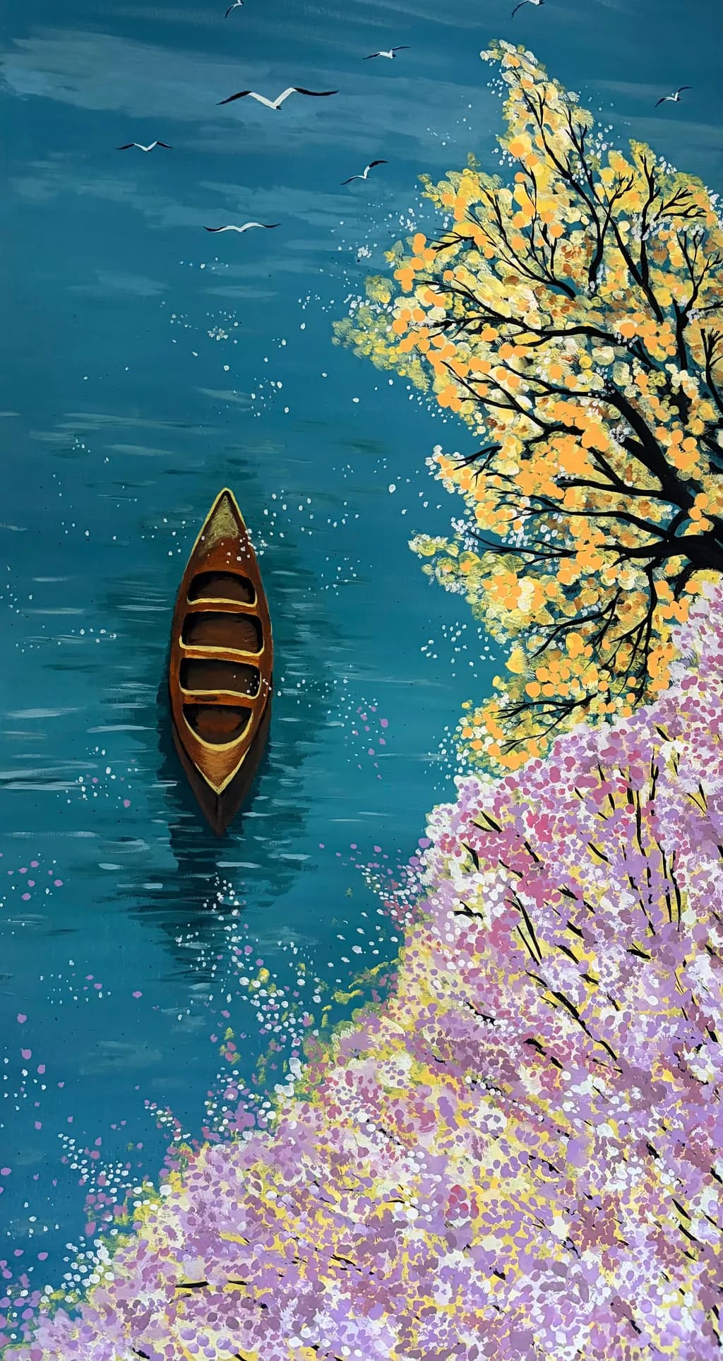 Boat on Blossom River