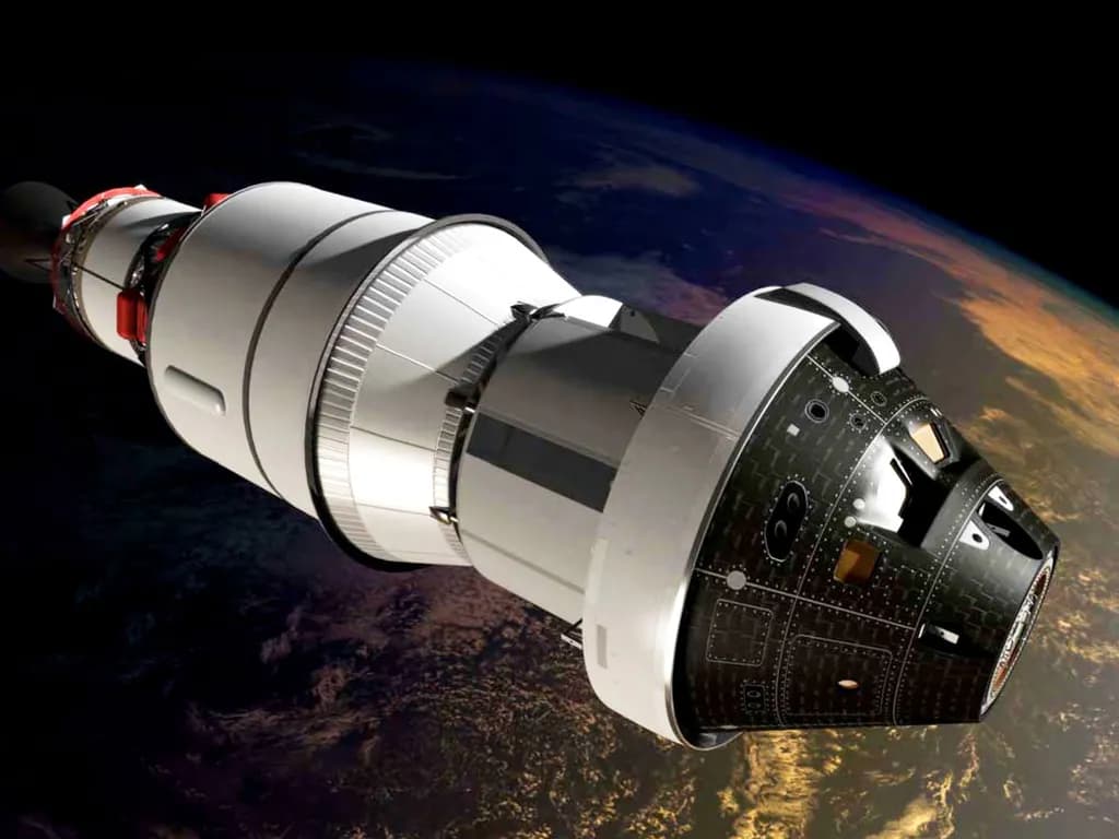 Orion Spacecraft in Orbit