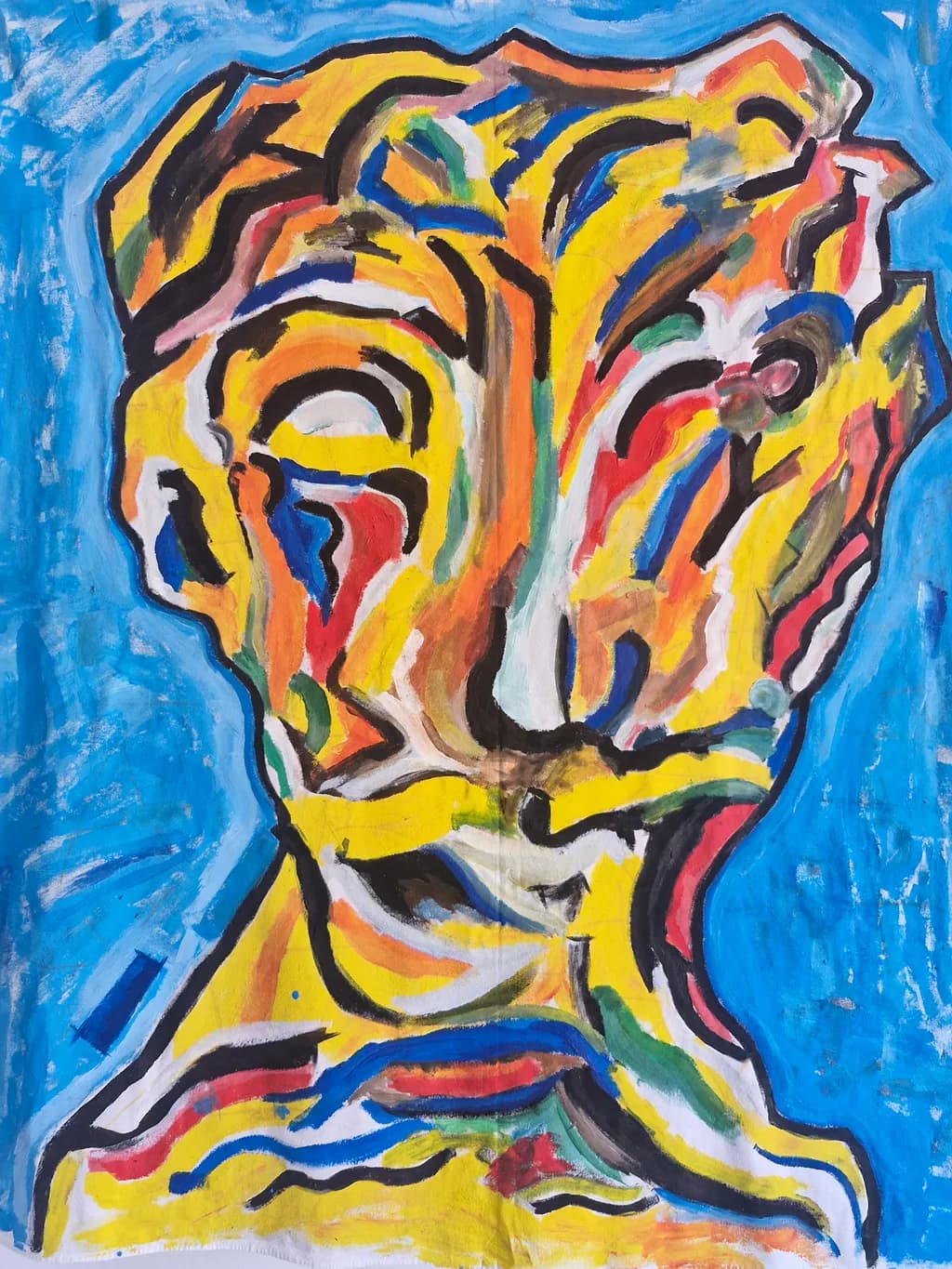 Abstract Colorful Face
