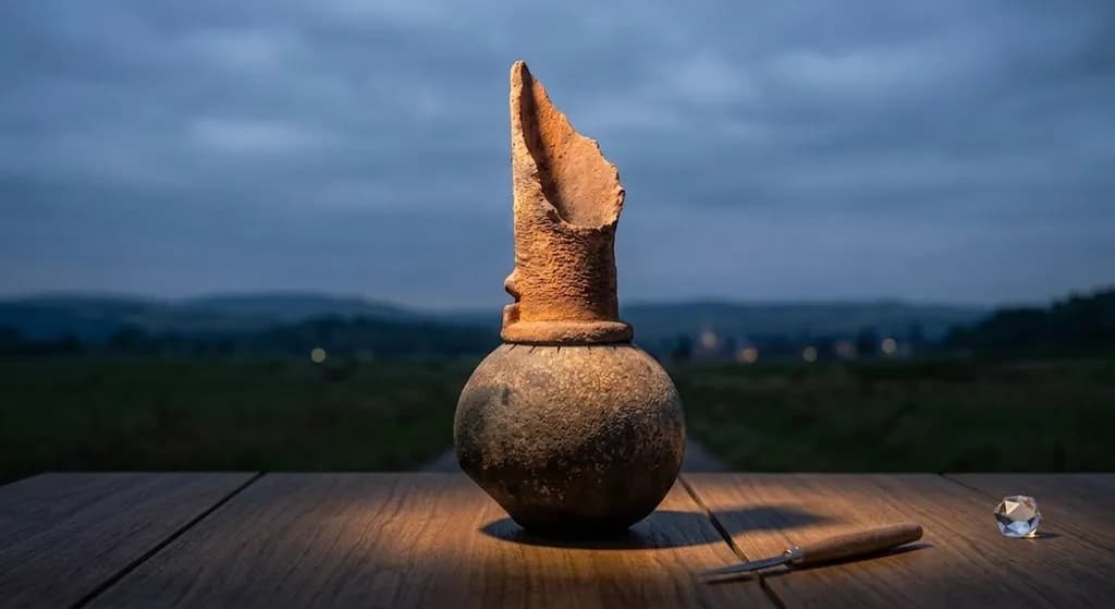 Sculpted Vessel Still Life