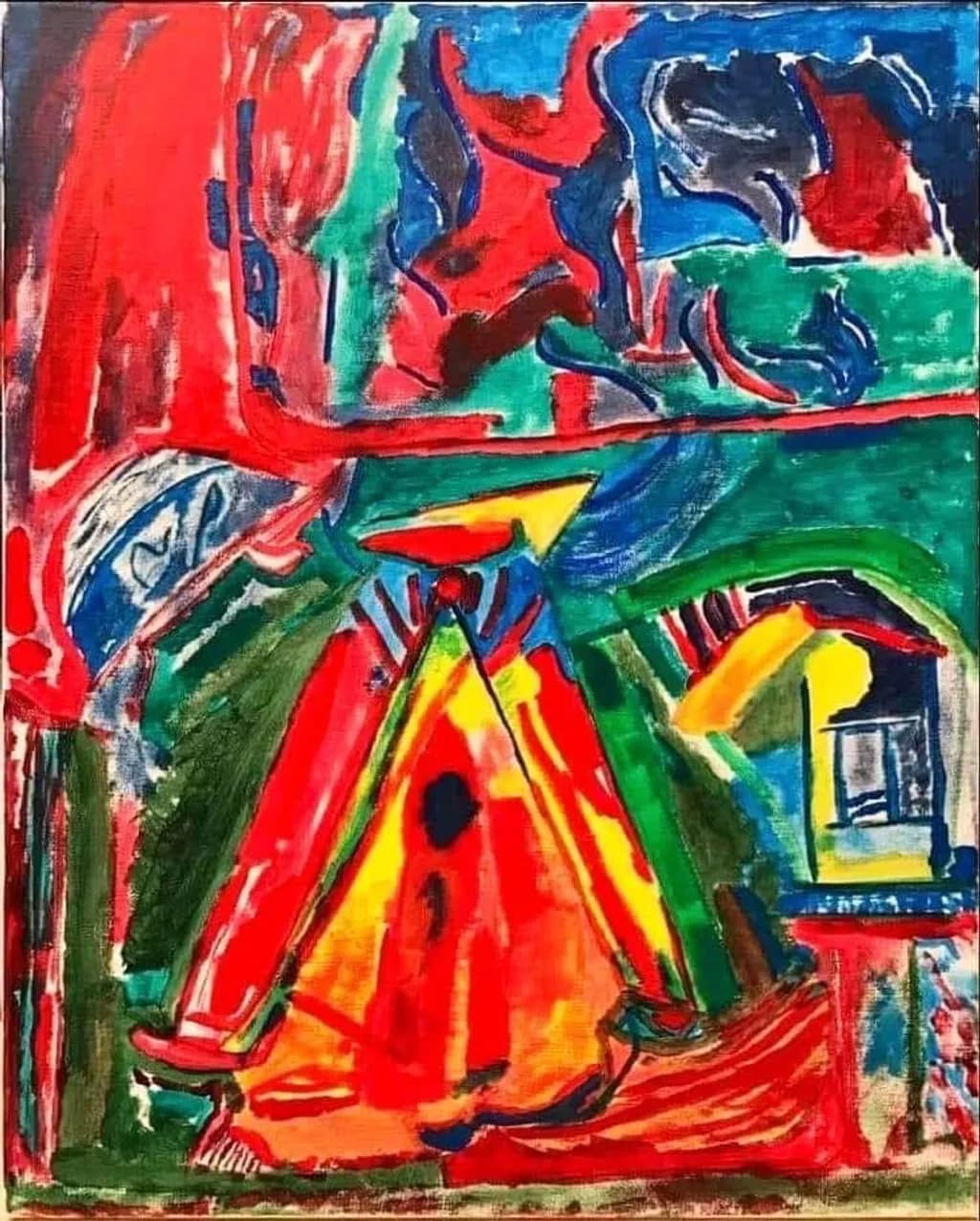 Vibrant Tent and Cabin
