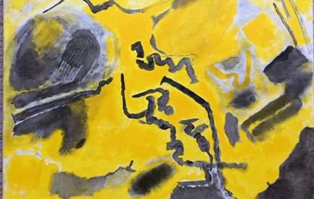 Yellow Abstract Composition