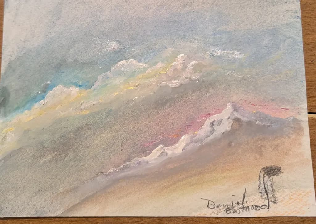 Sky and Clouds Pastel Landscape