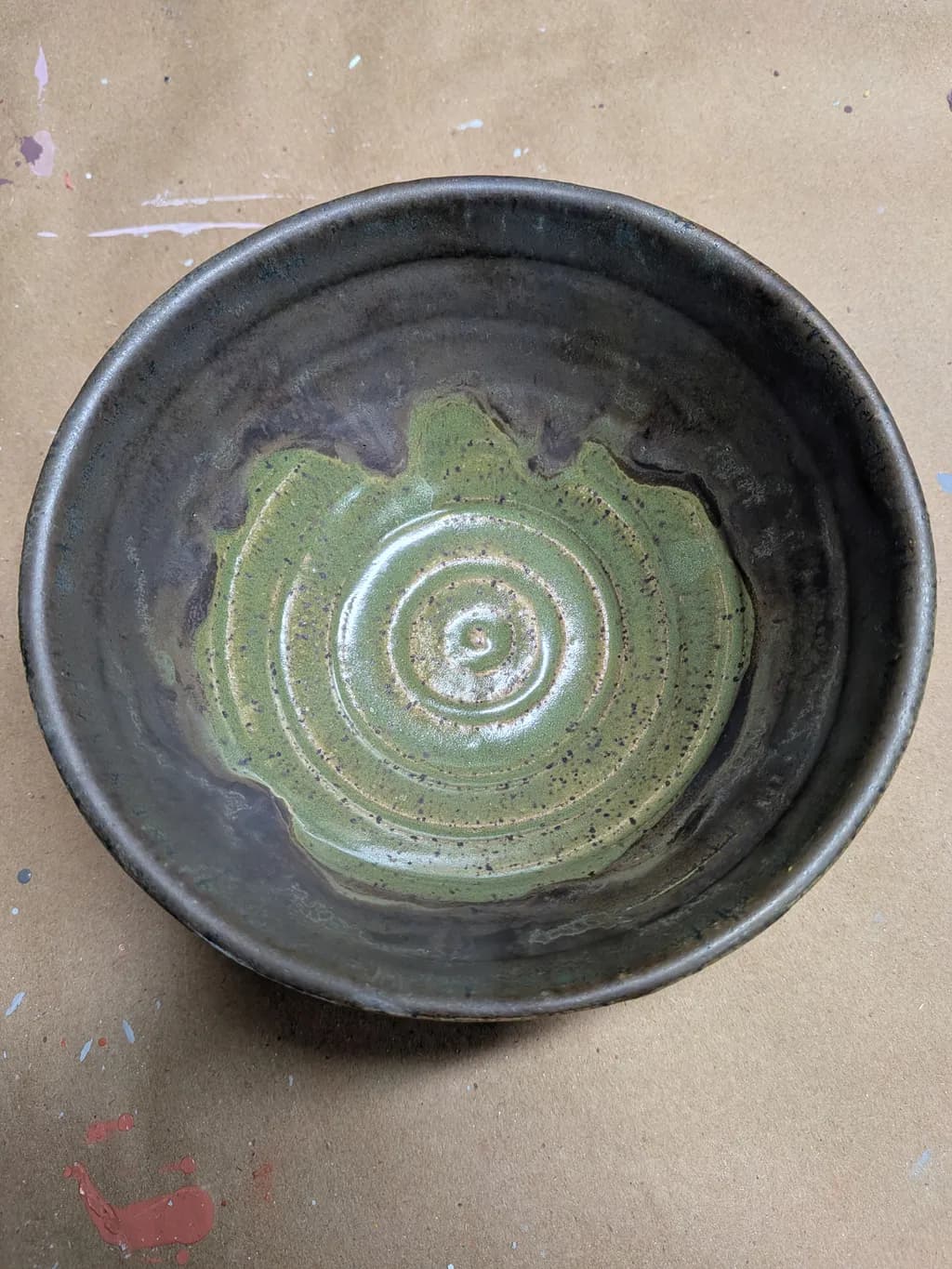 Ceramic Bowl Spiral
