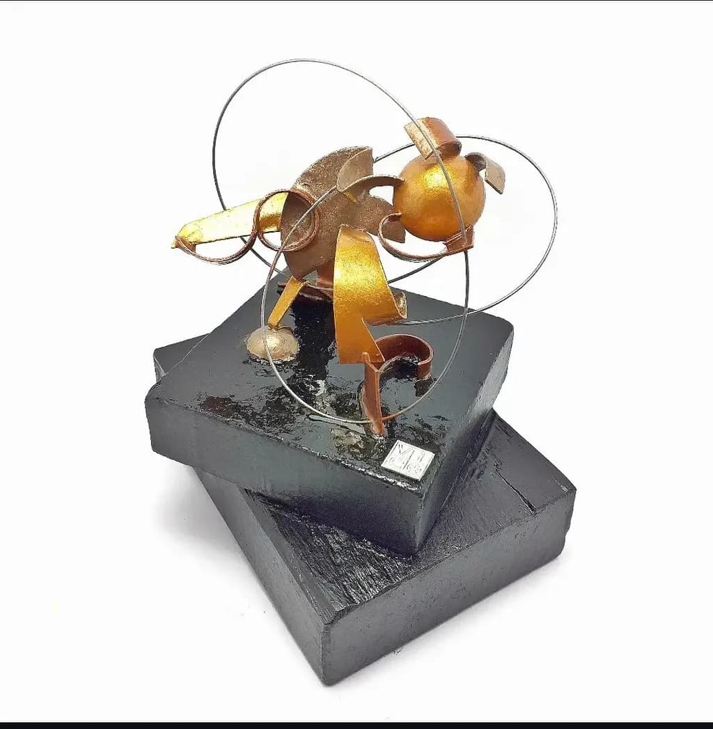 Golden Orbit Sculpture
