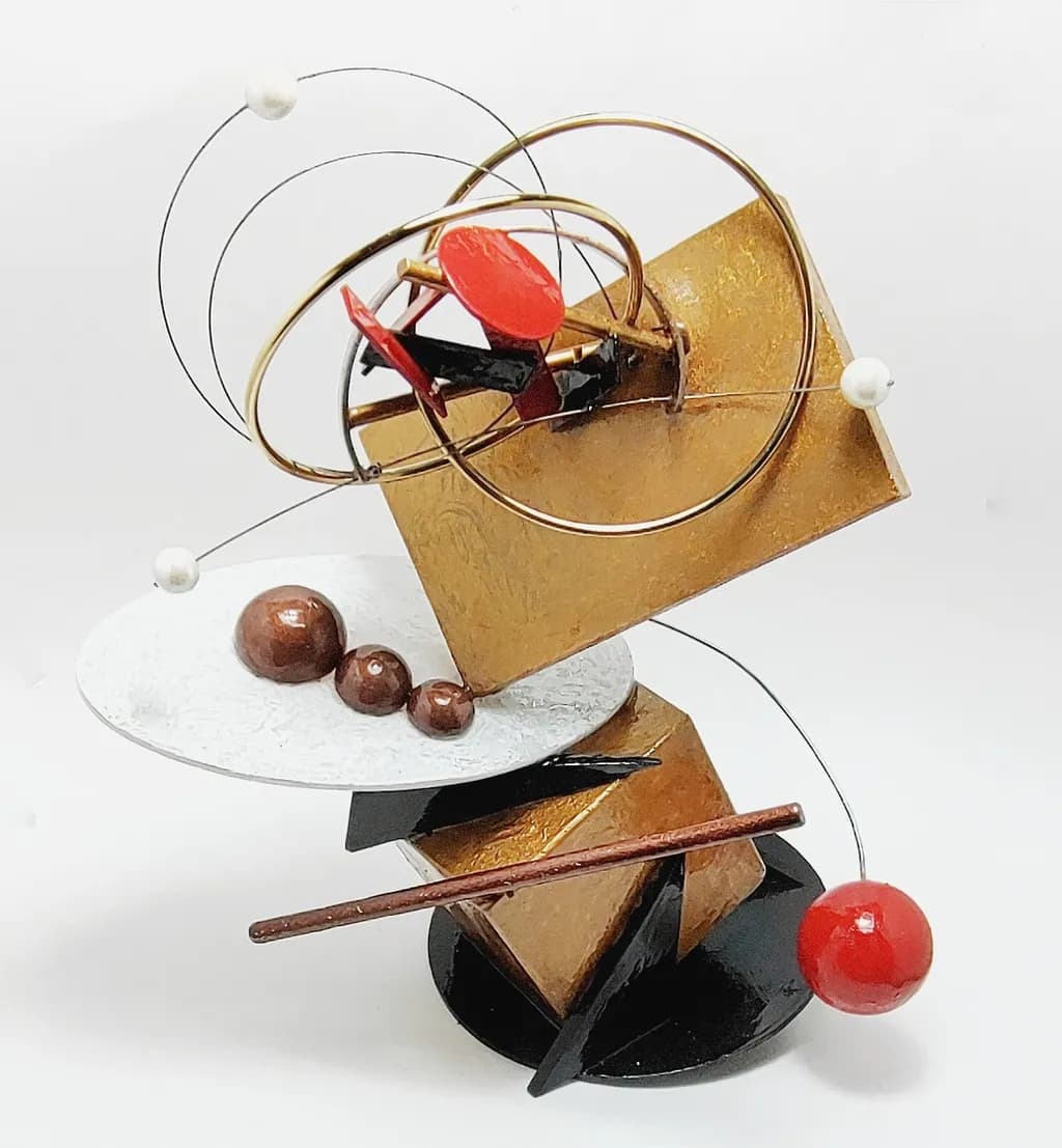 Geometric Orbit Sculpture