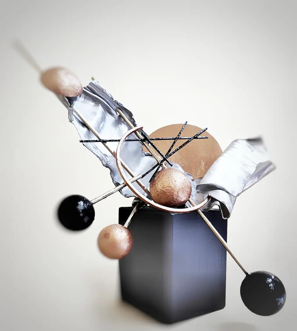 Geometric Balance Sculpture