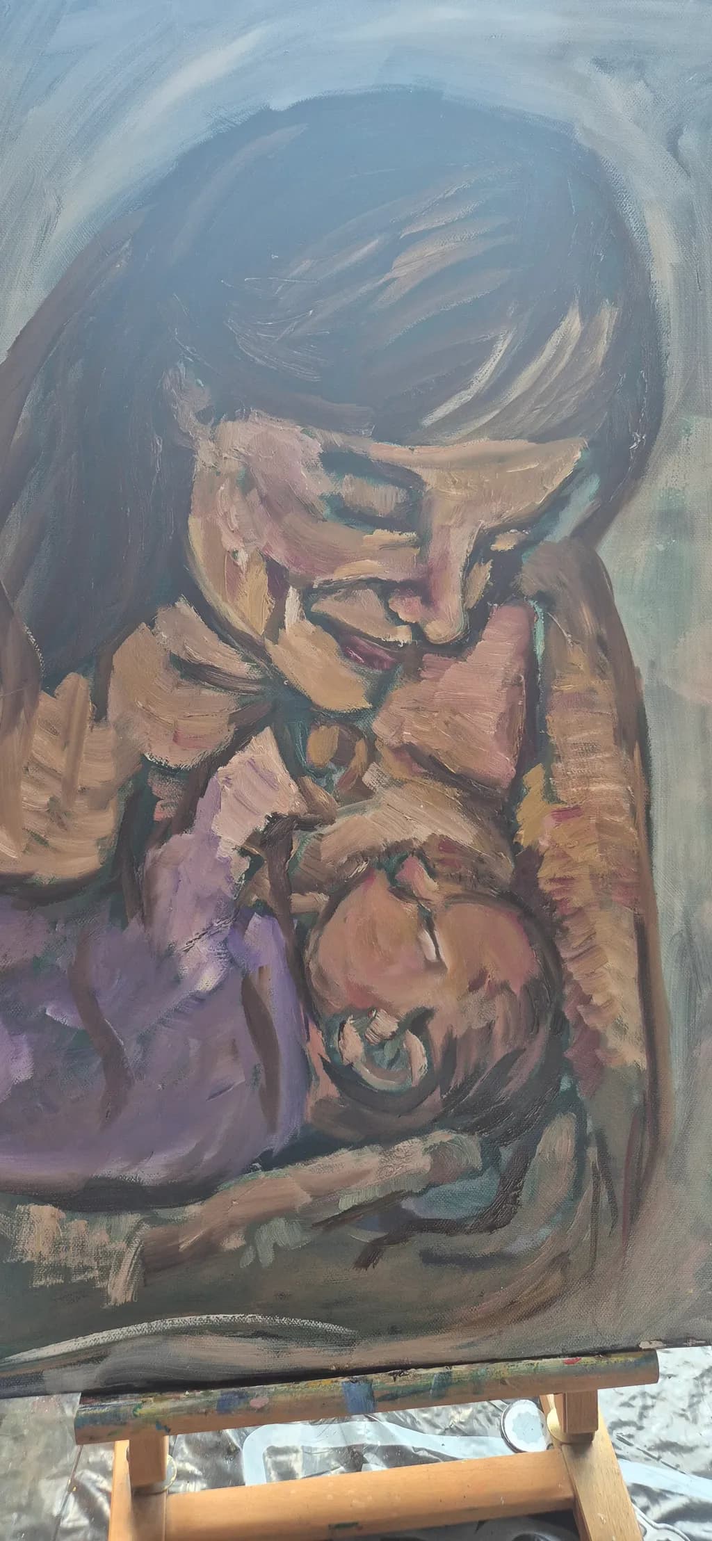 Mother and Child Embrace
