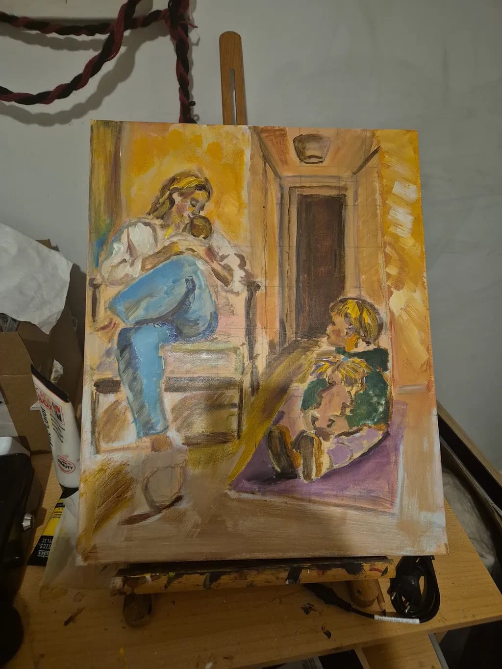 Mother and Children Interior