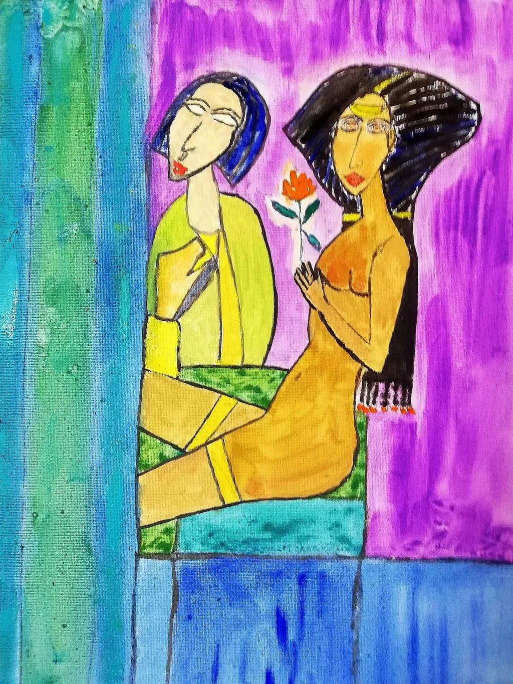 Abstract Figures Portrait