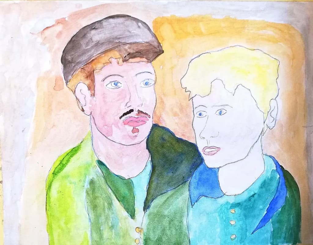 Portrait of Two Men
