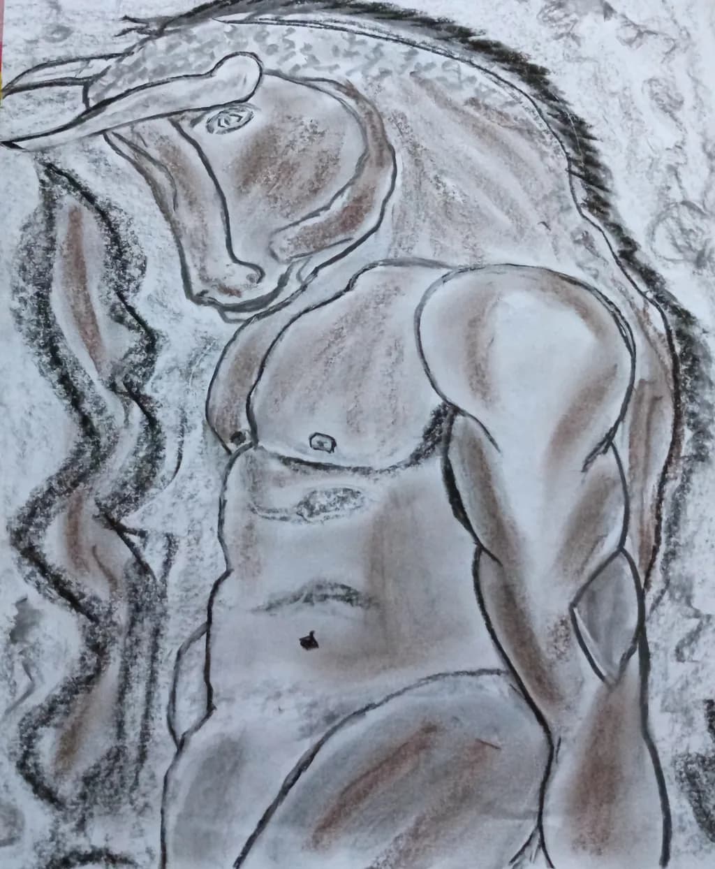 Muscular Minotaur Sketch