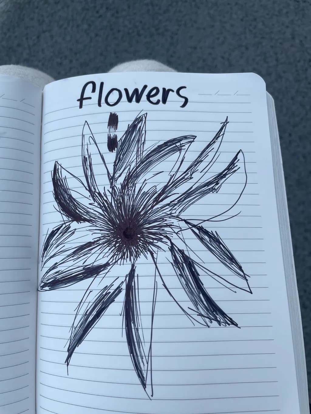 Bold Flower Sketch