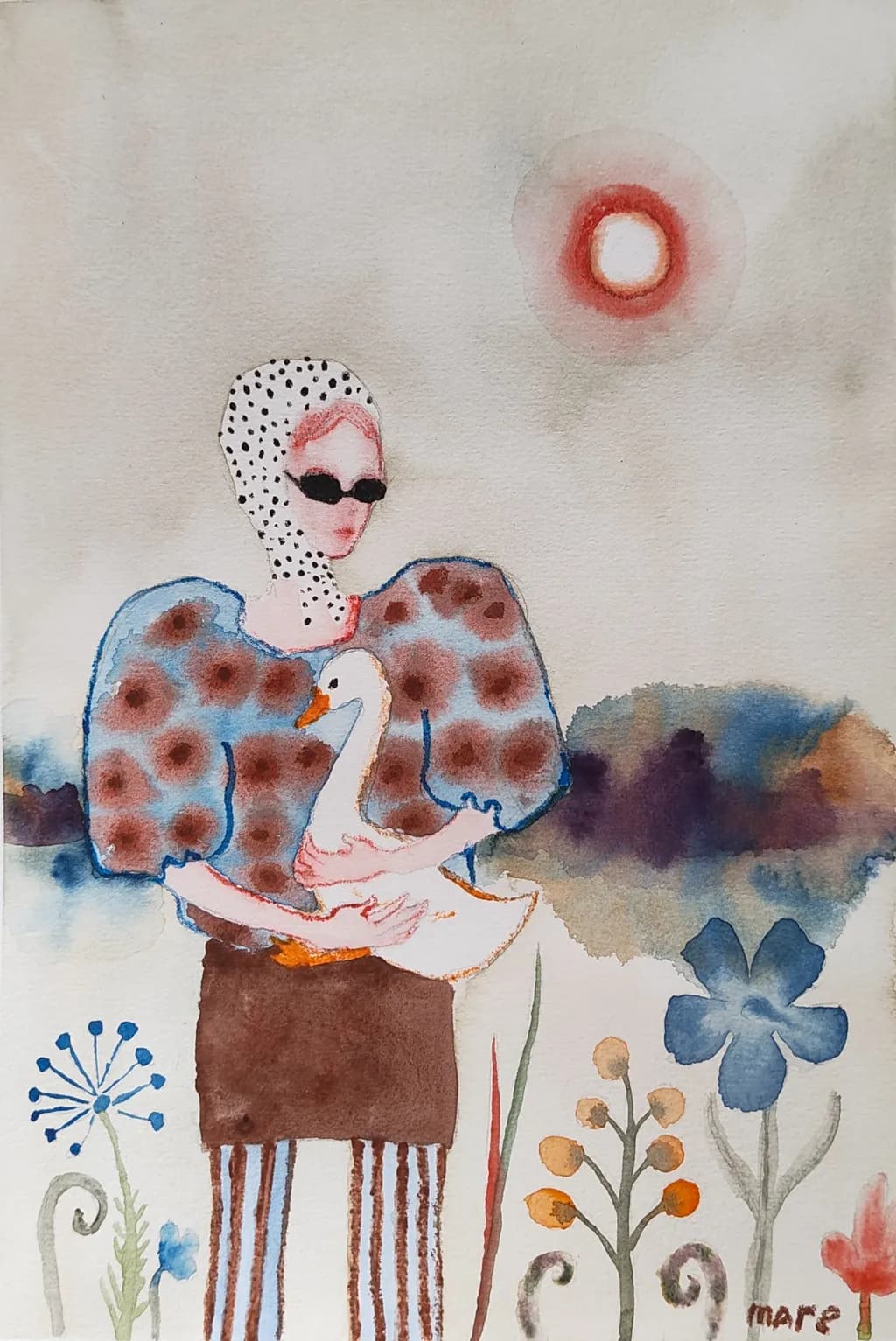 Woman with Goose
