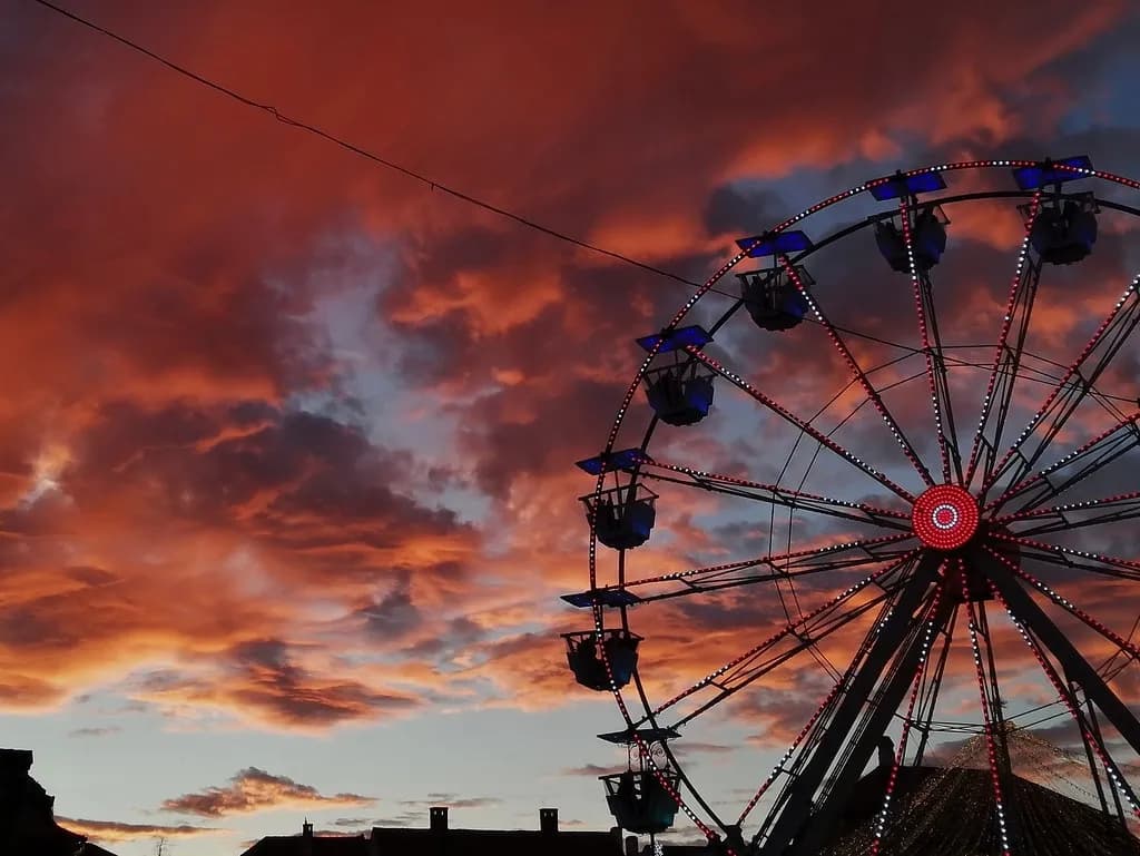 Ferris Wheel at Sunset