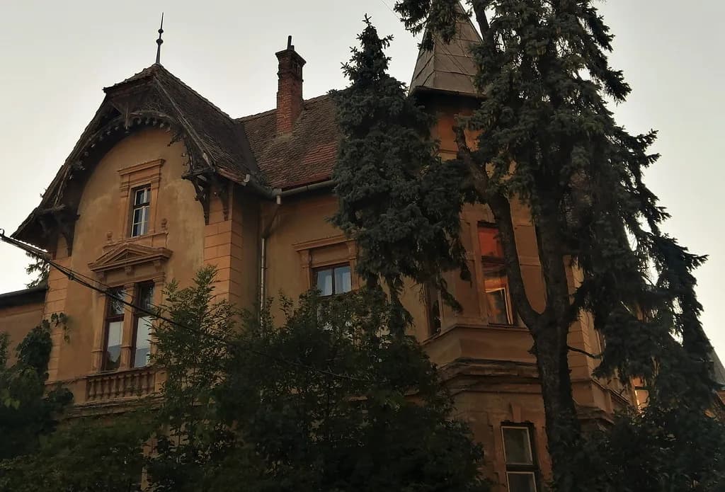 Historic Building Among Trees