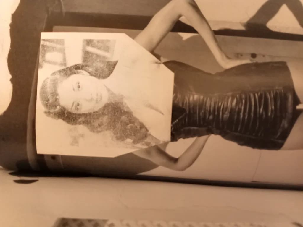 Woman in Leather Dress
