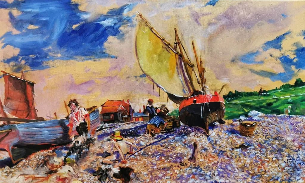 Fishing Boats on Shore