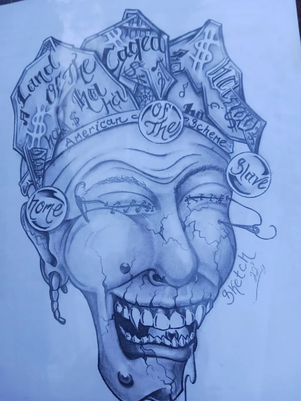 No subject nouns found in filename 20230309_183048. Title: Crowned Face Sketch