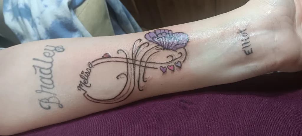 Infinity Butterfly Tattoo