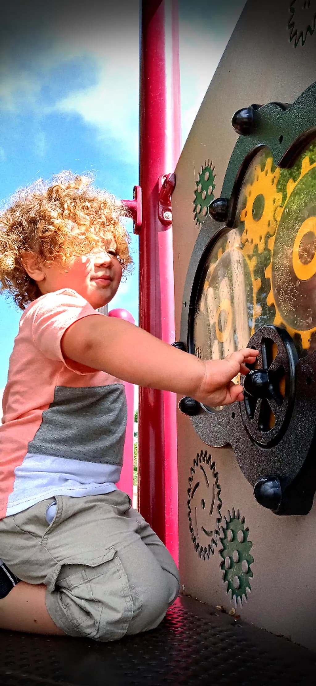 Child at Playground Gears