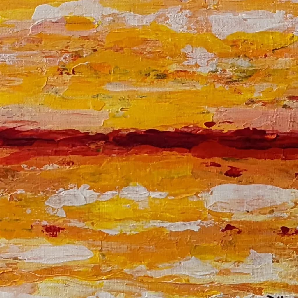 Abstract Sunset Layers