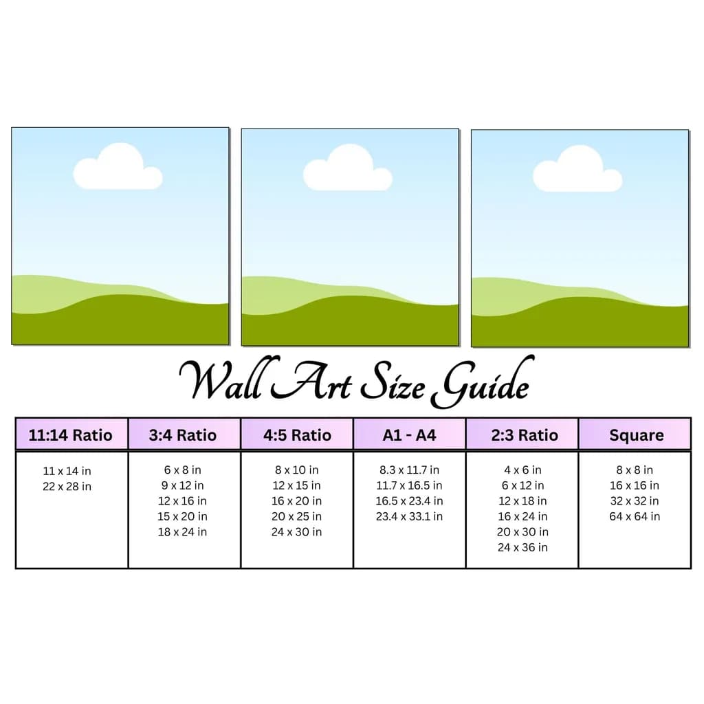 Wall Size Guide with Wall
