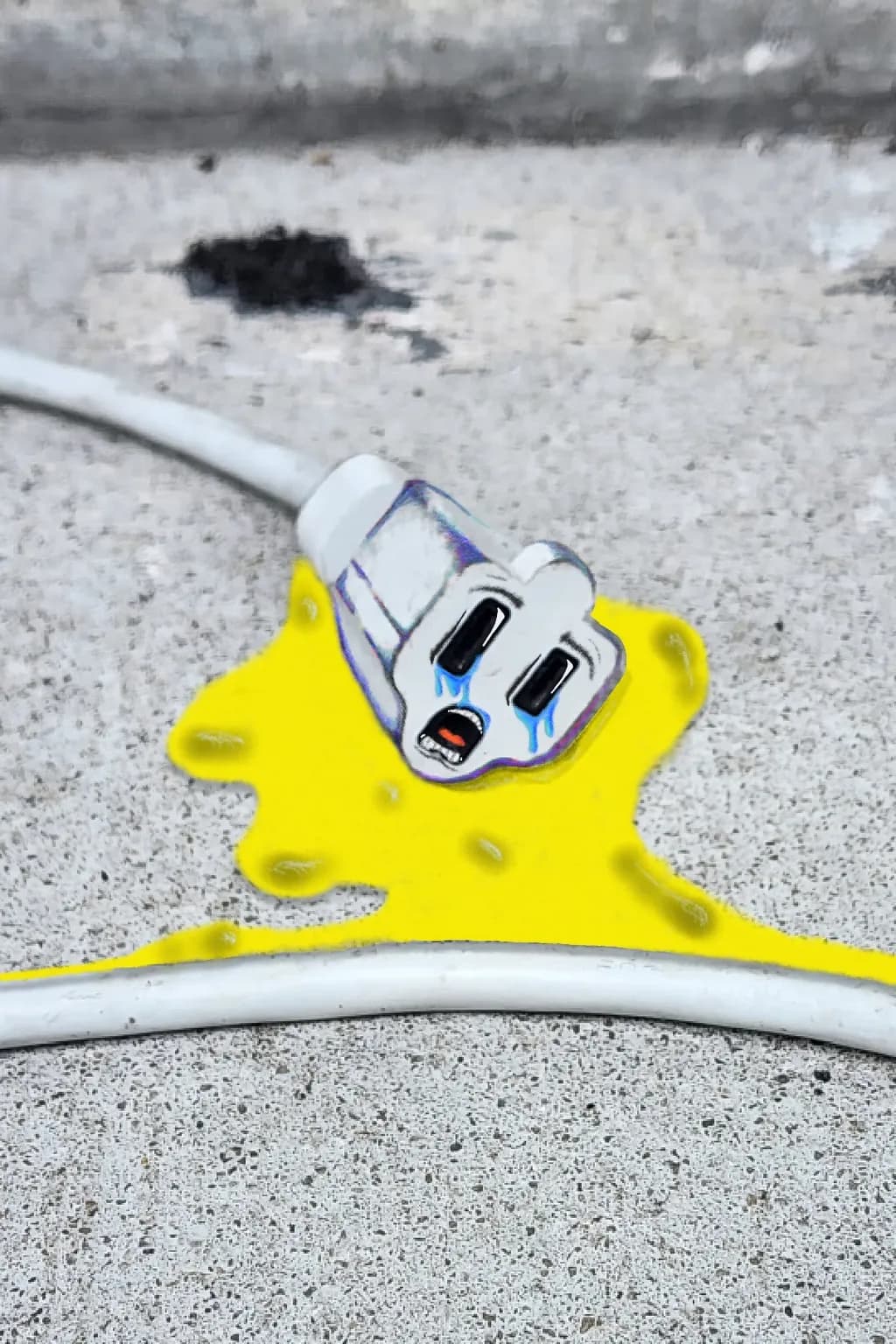 Crying Plug on Concrete
